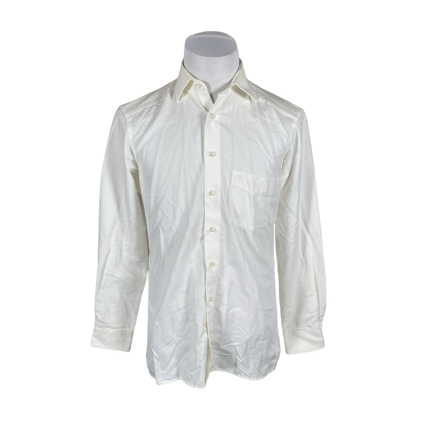 Unisex Olymp - Collared shirt, size M - Natural white (1)