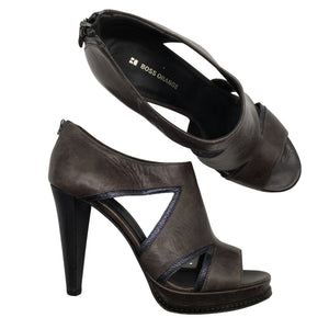 Unisex Hugo Boss - Heeled sandals, size 40 - Brown (1)