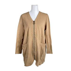 Unisex NOSH - Sweat jacket, size 40 - Brown (1)