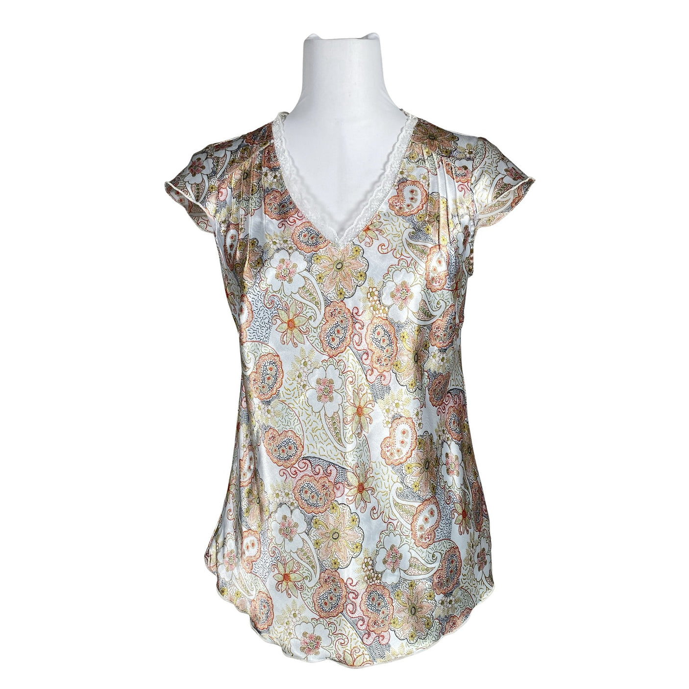 Unisex Lindex - Short-sleeved blouse, size 36 - White (1)