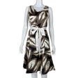 Unisex Tazzia - Schiffon dress, size 34 - Brown ()