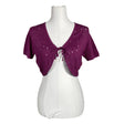 Unisex Jackpot - Knit bolero jacket, size 36 - Violet ()