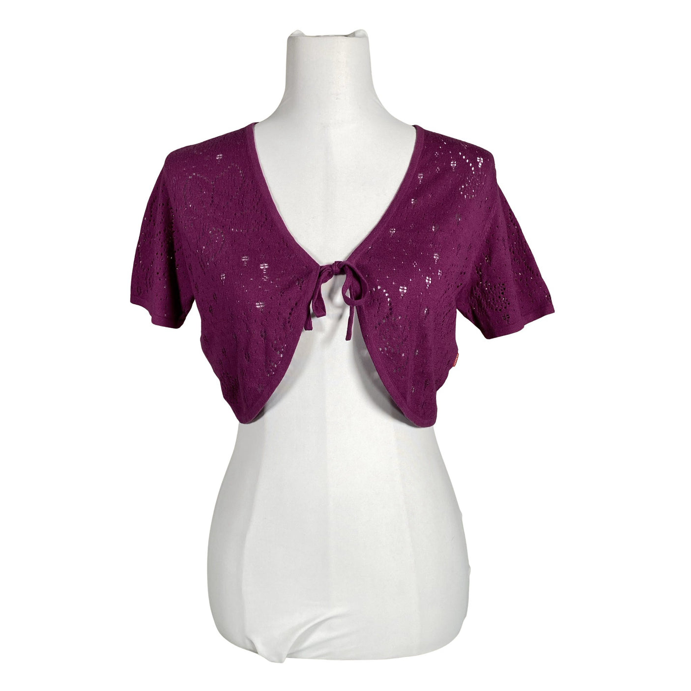 Unisex Jackpot - Knit bolero jacket, size 36 - Violet (1)