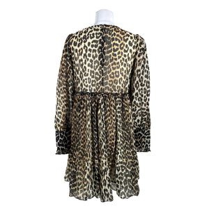Unisex Ganni - Schiffon dress, size 38 - Brown (3)