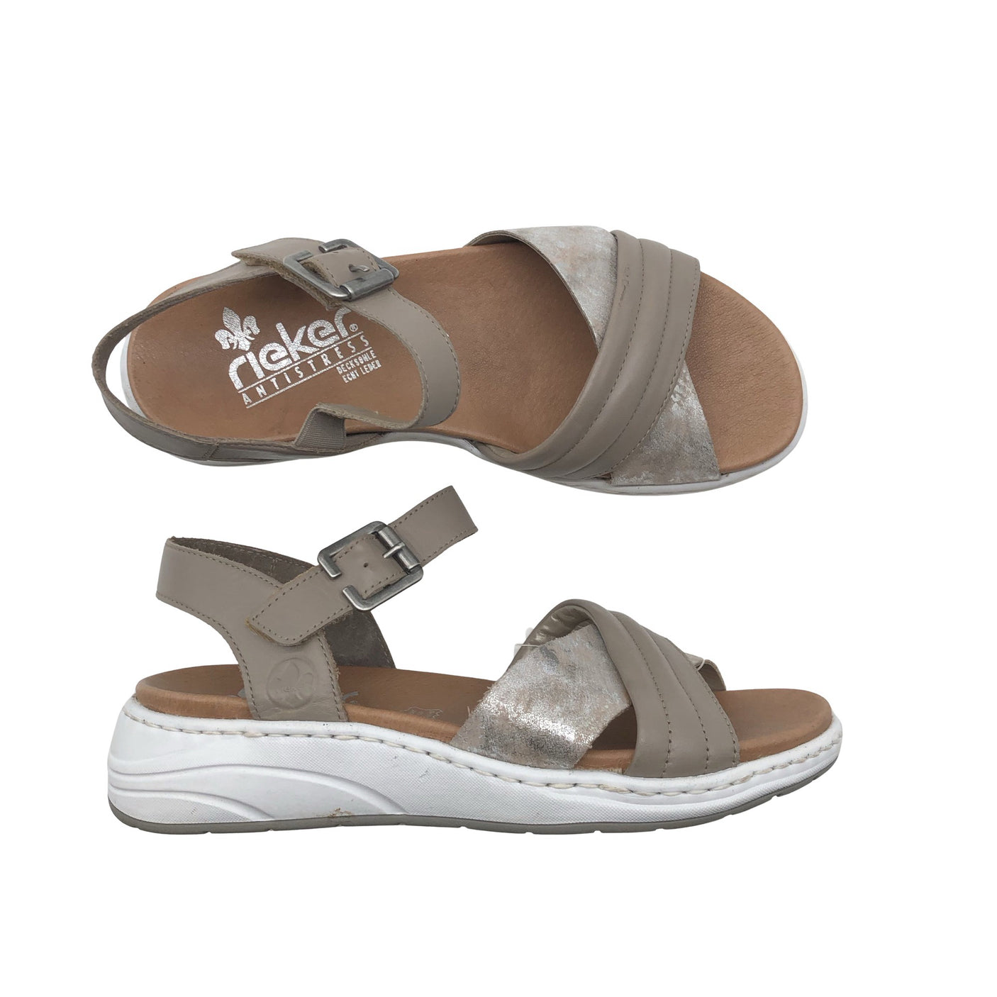Unisex Rieker - Sandals, size 38 - Brown (1)