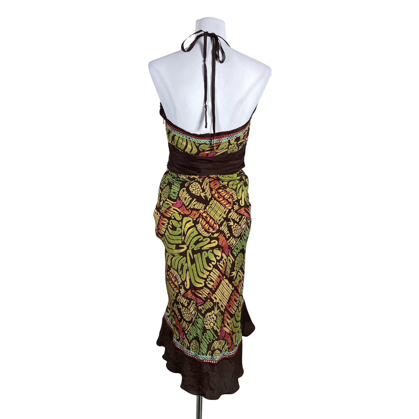 Unisex Guess - Schiffon dress, size 38 - Brown (2)