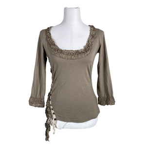 Unisex Karen Millen - Tricot shirt, size 40 - Brown (1)