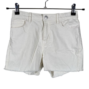 Unisex Lindex - Denim shorts, size 158 - 164 - White (1)