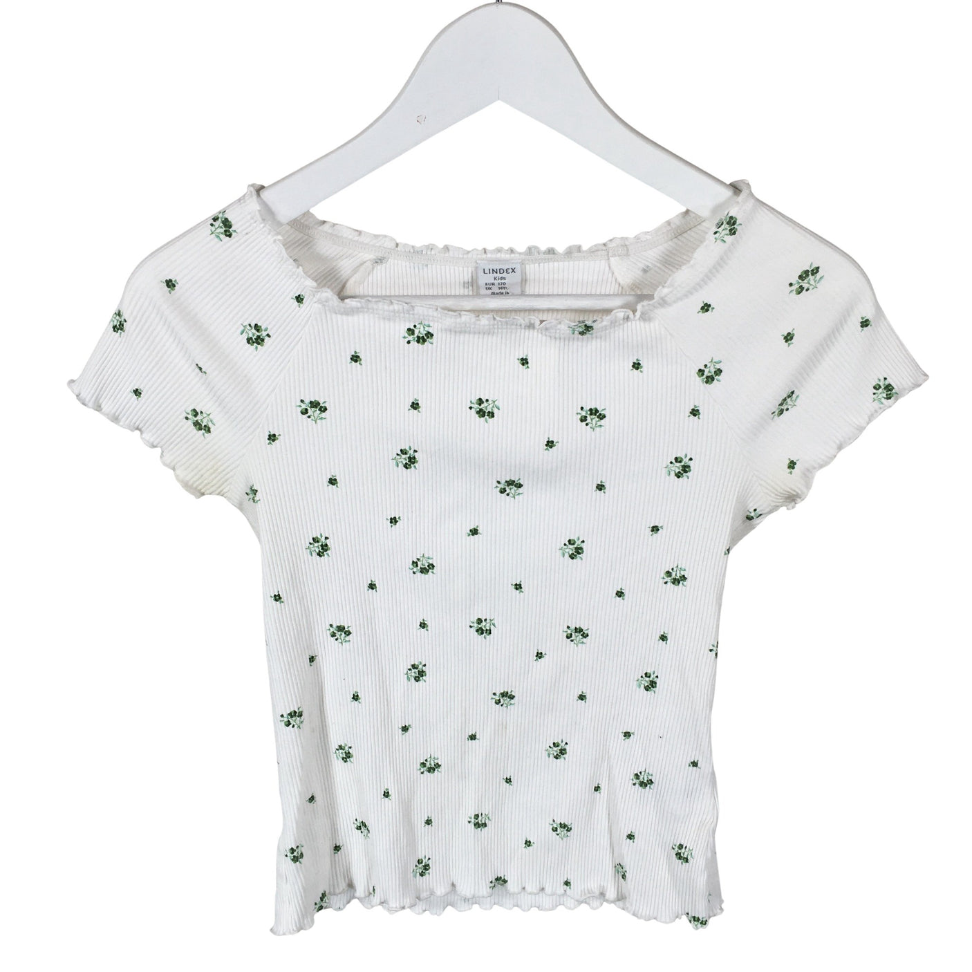 Unisex Lindex - T-shirt, size 158 - 164 - White (1)