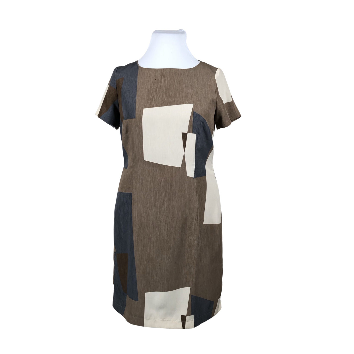 Unisex s.Oliver - Schiffon dress, size 42 - Brown (1)