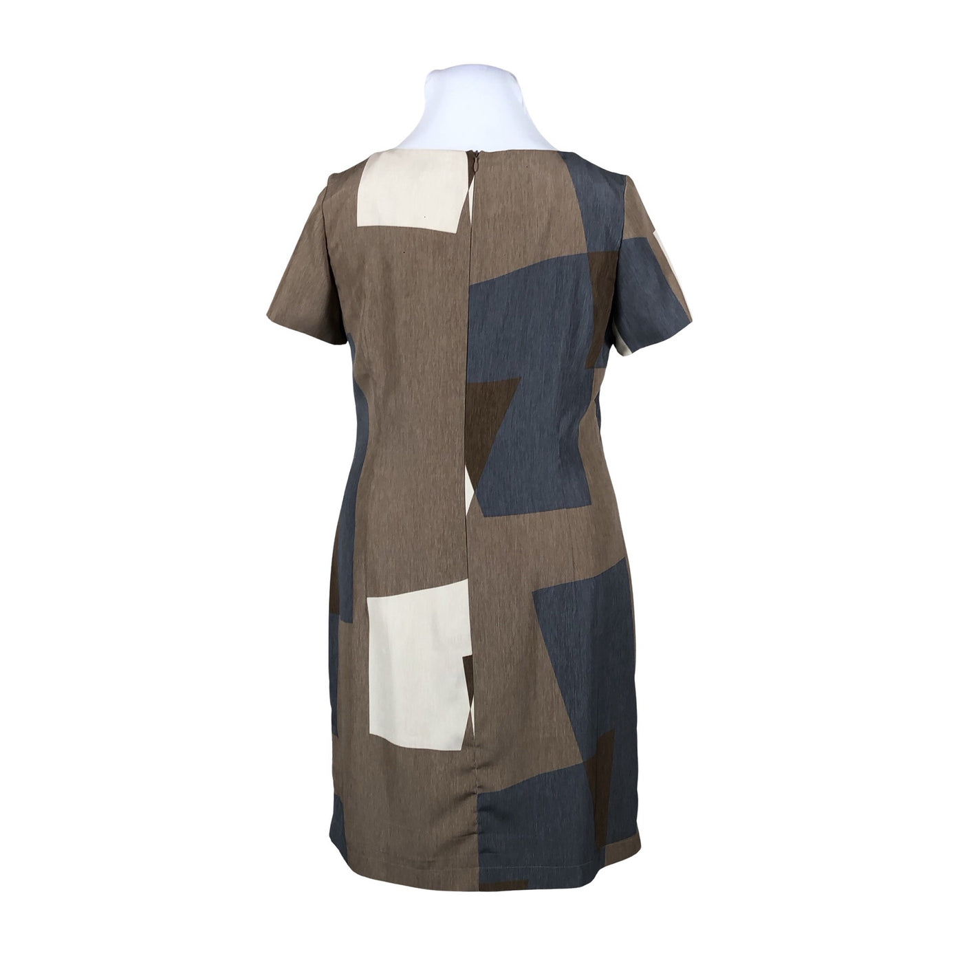 Unisex s.Oliver - Schiffon dress, size 42 - Brown (2)