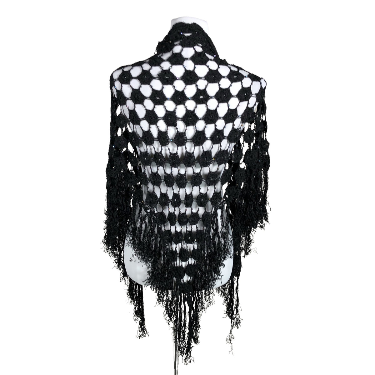 Unisex Handmade - Shawl, size Ei kokoa - Black (2)
