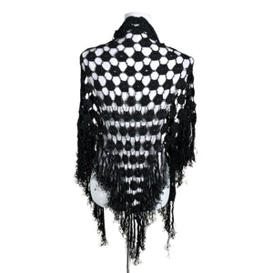 Unisex Handmade - Shawl, size Ei kokoa - Black (2)
