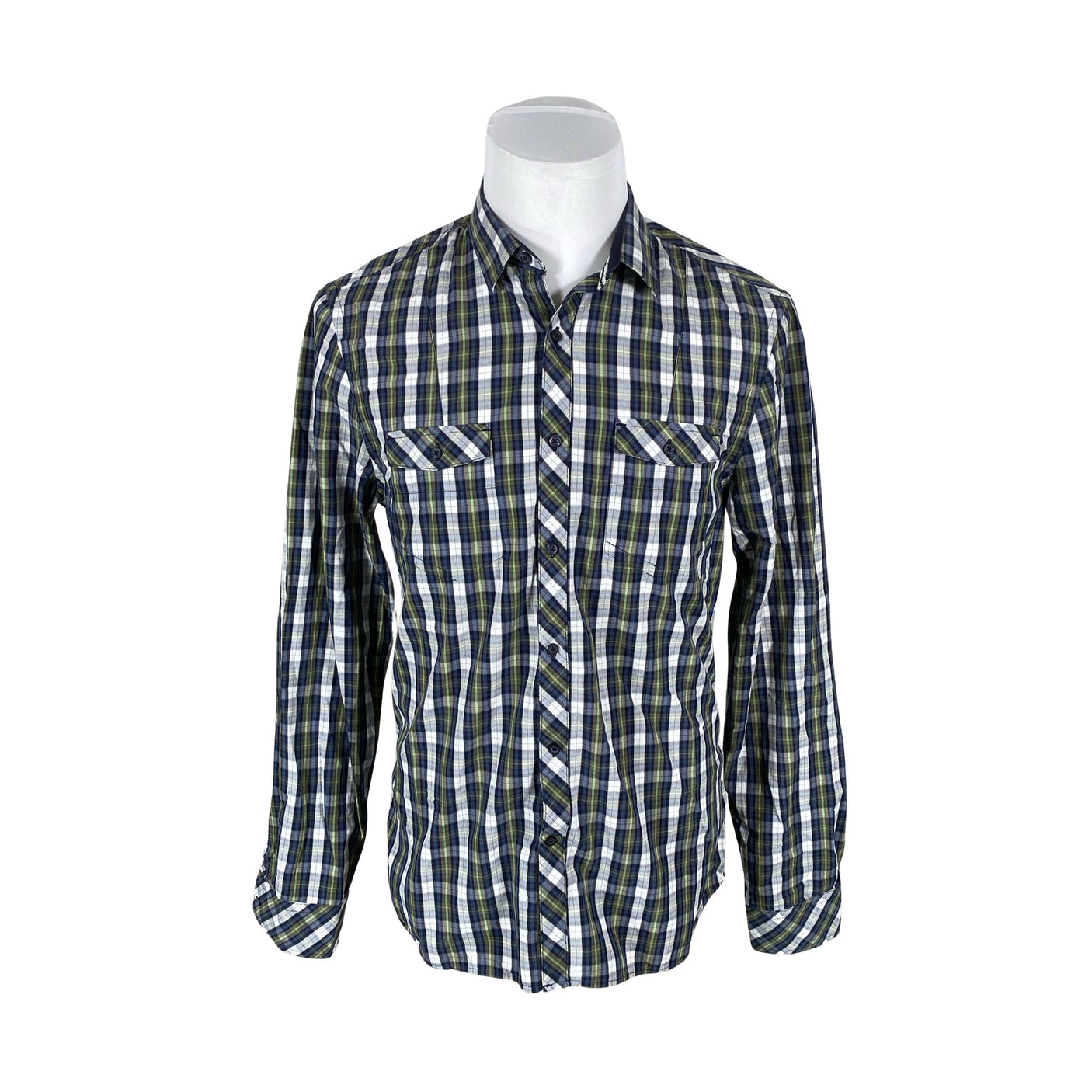 Unisex JC - Collared shirt, size M - Blue (1)