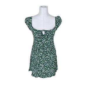 Unisex Motel - Schiffon dress, size 36 - Green (1)