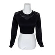 Unisex Gymshark - Sports shirt, long sleeve, size 36 - Black ()