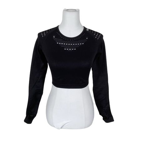 Unisex Gymshark - Sports shirt, long sleeve, size 36 - Black ()