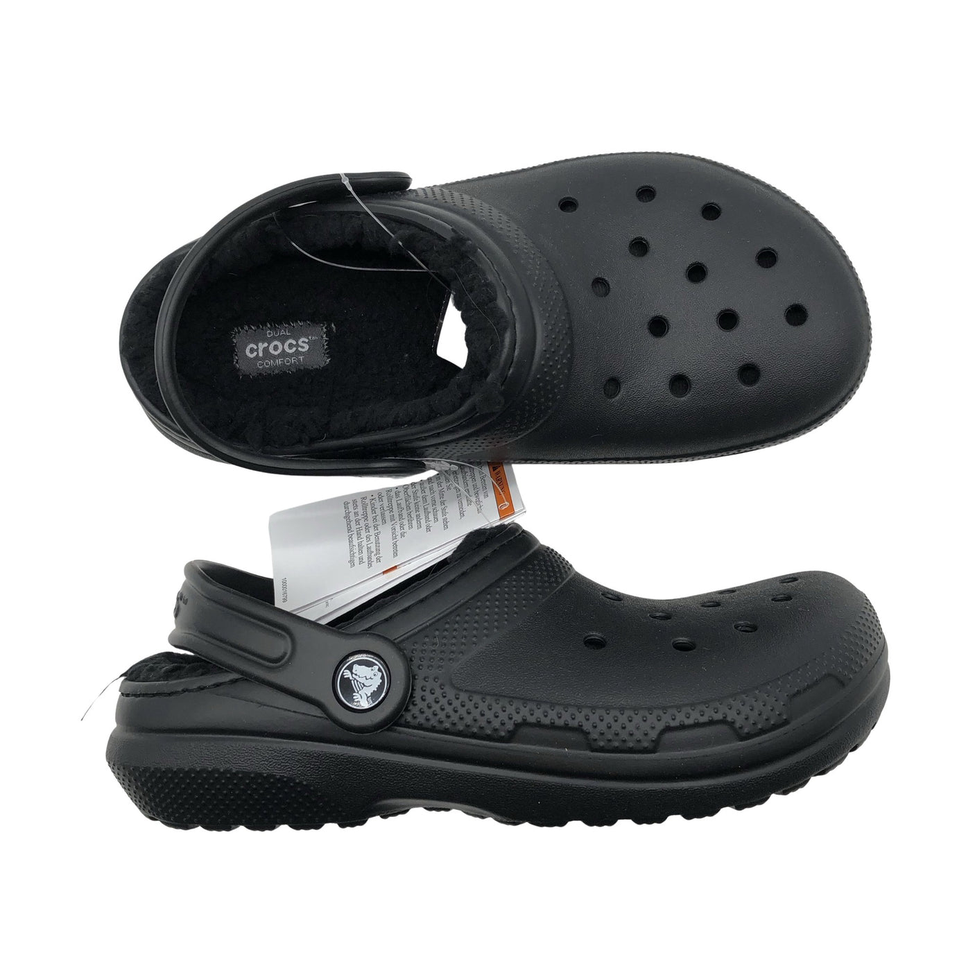Unisex Crocs - Slip-on shoes, size 34 - Black (1)