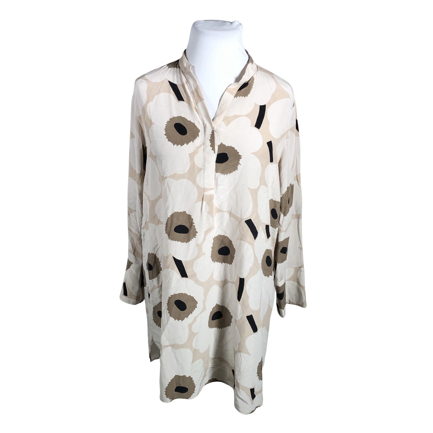 Unisex Marimekko - Schiffon dress, size 46 - Beige (1)