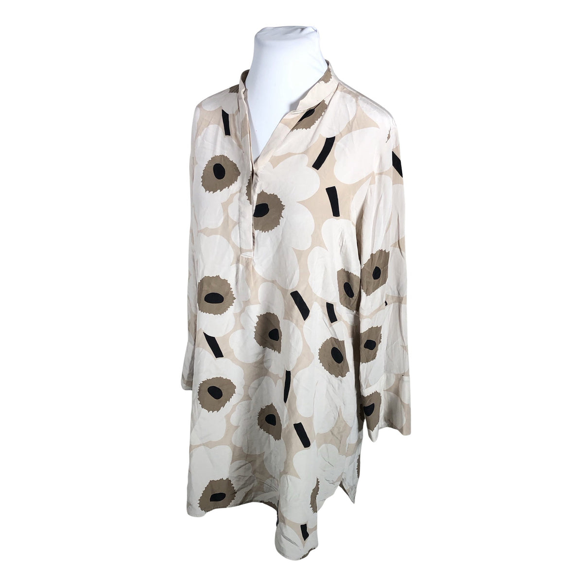 Unisex Marimekko - Schiffon dress, size 46 - Beige (3)