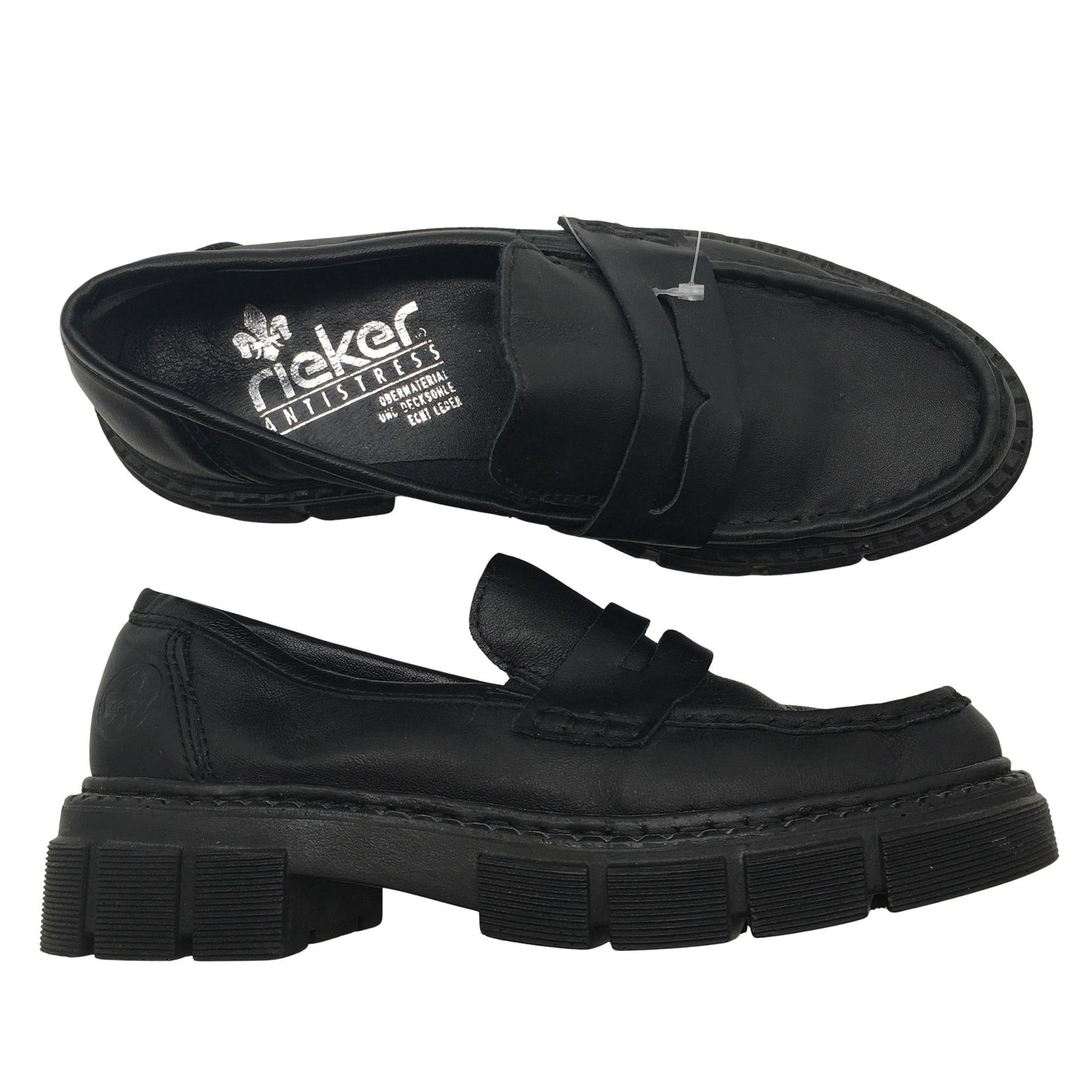 Unisex Rieker - Loafers, size 37 - Black (1)