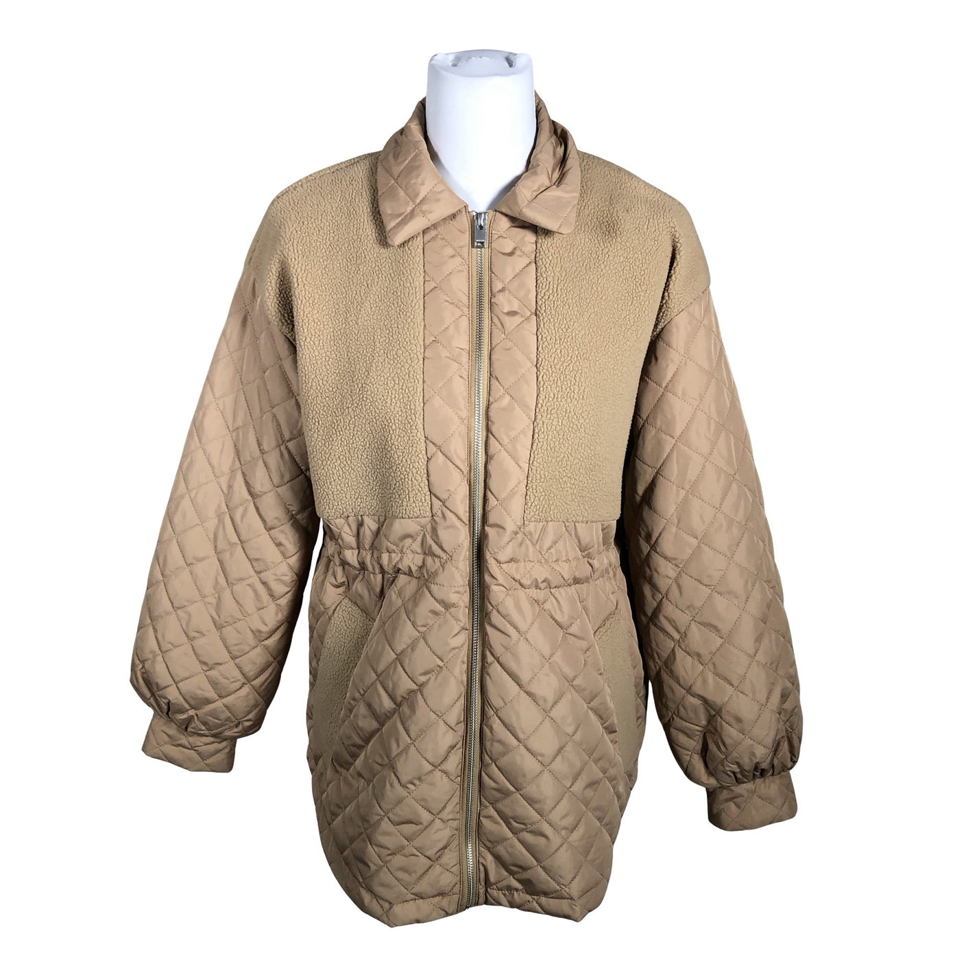 Unisex Selected - Quilted jacket, size 36 - Beige (1)