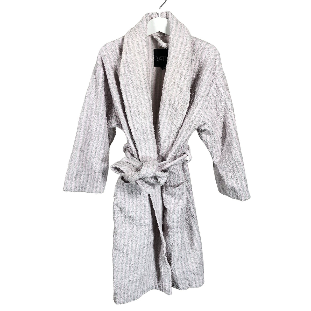 Unisex Ristomatti ratia - Bathrobe, size 116 - 122 - Light pink (1)