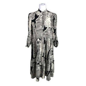 Unisex Summum Woman - Schiffon dress, size 36 - Beige (1)