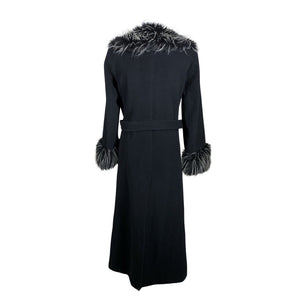 Unisex Menuetto - Faux fur coat, size 36 - Black (2)