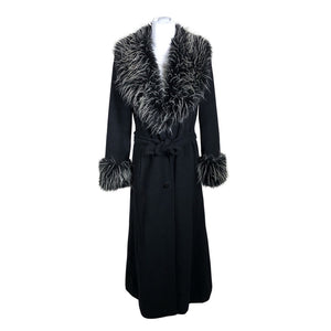 Unisex Menuetto - Faux fur coat, size 36 - Black (1)