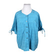 Unisex Lena - Short-sleeved blouse, size 46 - Turquoise ()