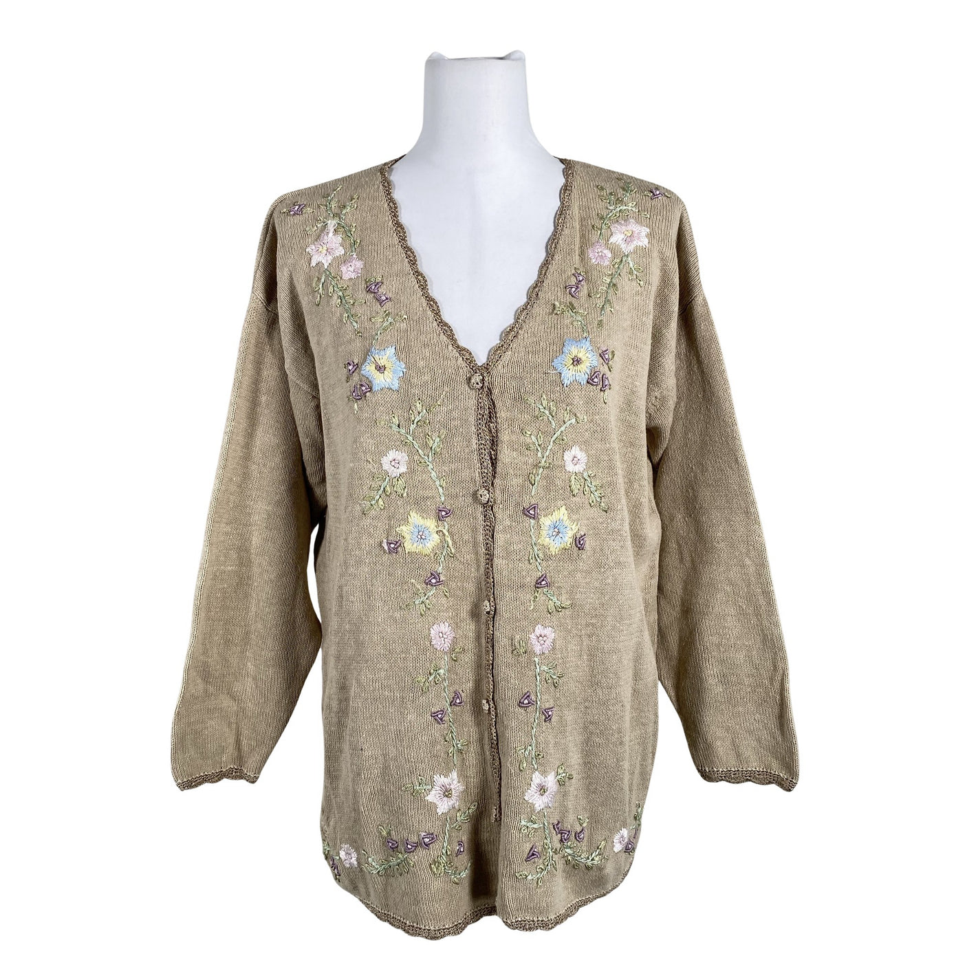 Unisex Pierre Cardin - Cardigan, size 38 - Beige (1)