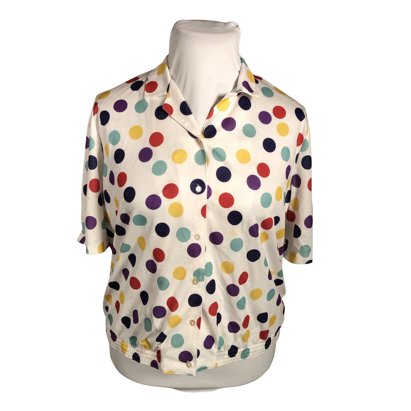 Unisex Finn Karelia - Short-sleeved blouse, size 42 - White (1)