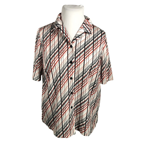 Unisex Finn Karelia - Short-sleeved blouse, size 46 - White ()