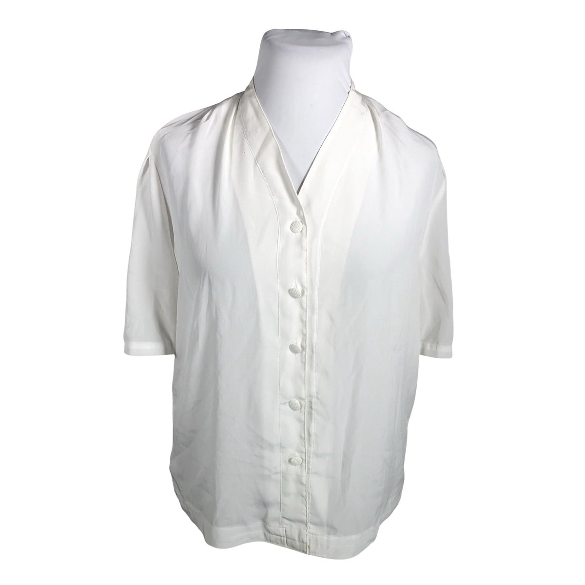 Unisex Finn Karelia - Short-sleeved blouse, size 46 - White (1)