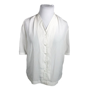 Unisex Finn Karelia - Short-sleeved blouse, size 46 - White (1)