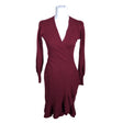 Unisex Diane von Furstenberg - Knit dress, size 36 - Wine red ()