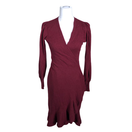 Unisex Diane von Furstenberg - Knit dress, size 36 - Wine red ()