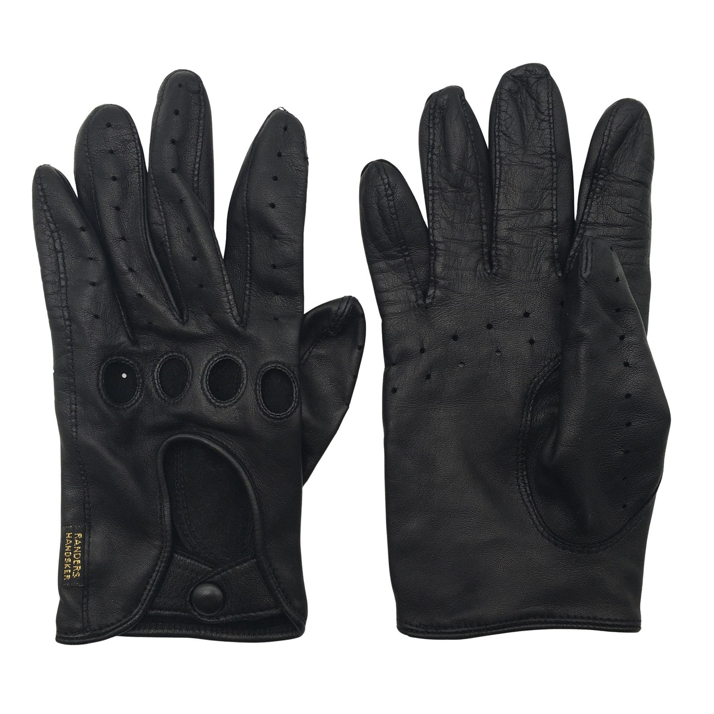 Unisex Randers - Leather gloves, size Ei kokoa - Black (1)