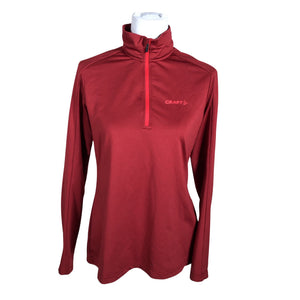 Unisex Craft - Sports shirt, long sleeve, size 40 - Wine red (1)
