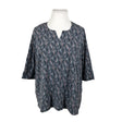 Unisex Ulla Popken - Tricot shirt, size 46 - Light blue ()