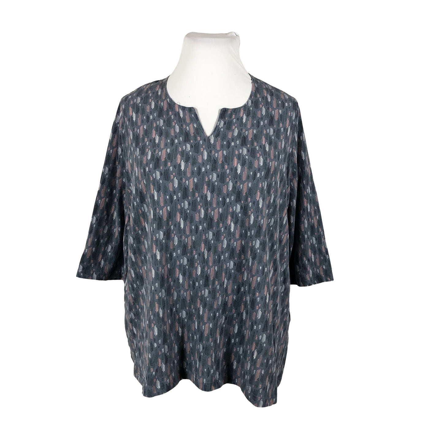 Unisex Ulla Popken - Tricot shirt, size 46 - Light blue (1)