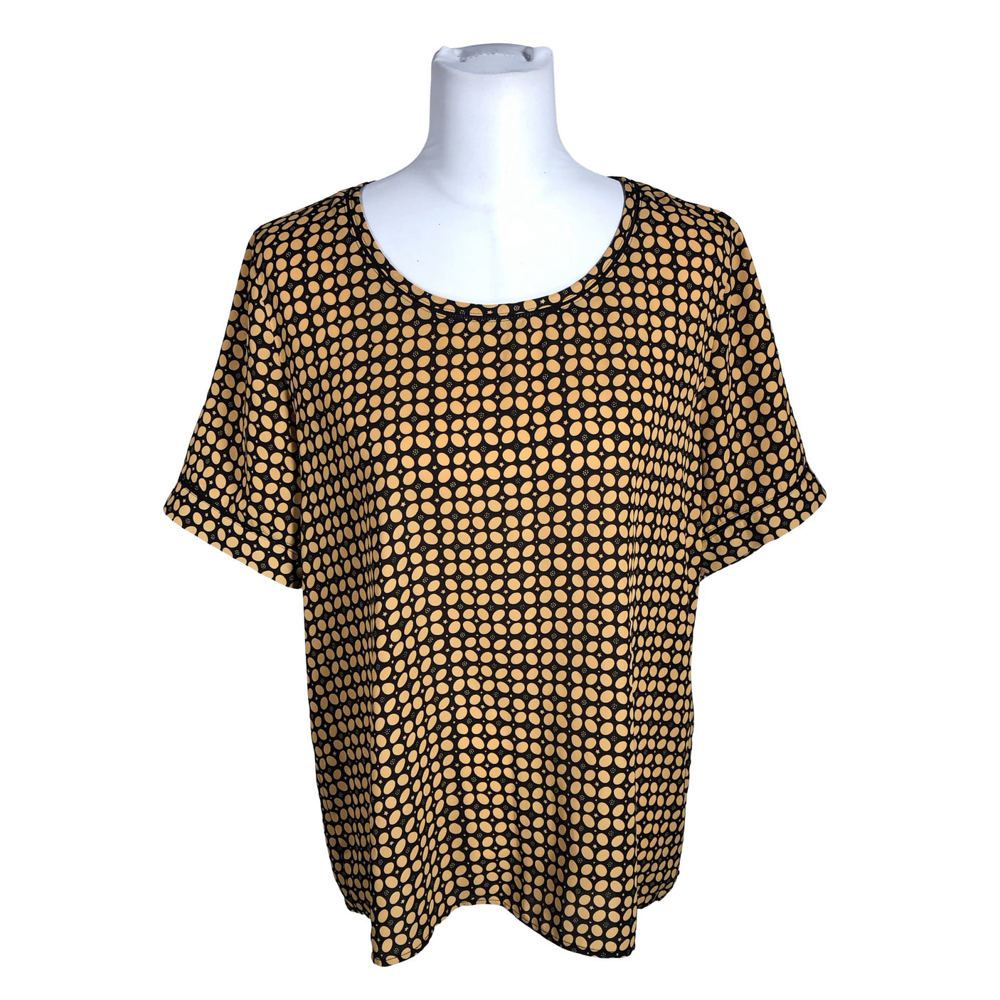 Unisex Scotch&Soda - Short-sleeved blouse, size 40 - Orange (1)