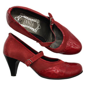Unisex Janita - High heels, size 40 - Wine red (1)