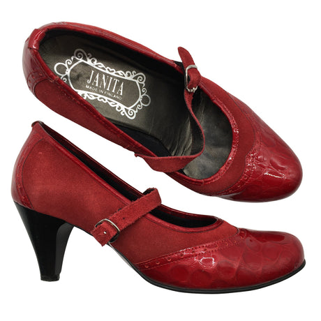 Unisex Janita - High heels, size 40 - Wine red ()