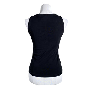 Unisex Esprit - Tricot tank top, size 38 - Black (2)
