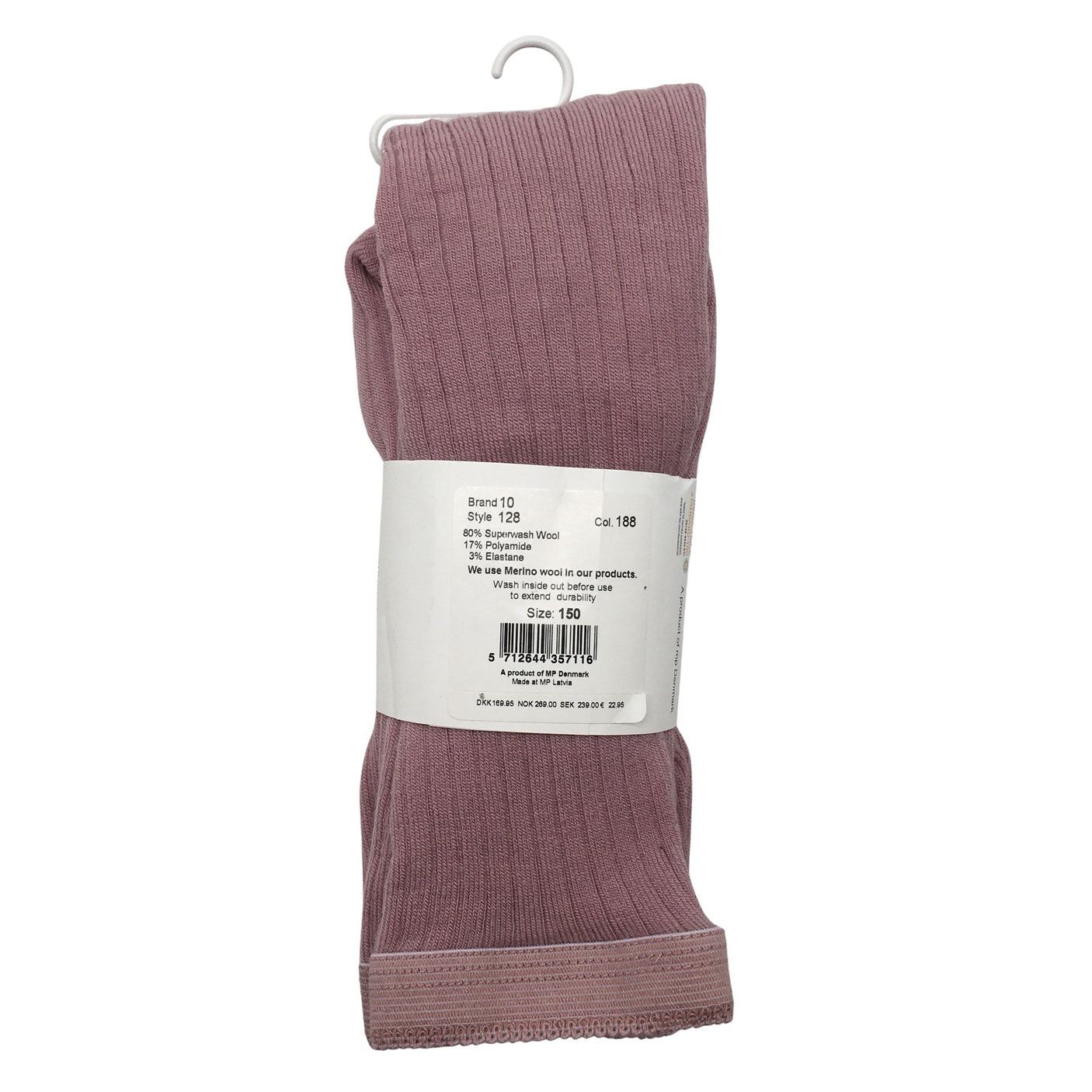 Unisex MP Denmark - Stockings, thick, size 146 - 152 - Light pink (2)