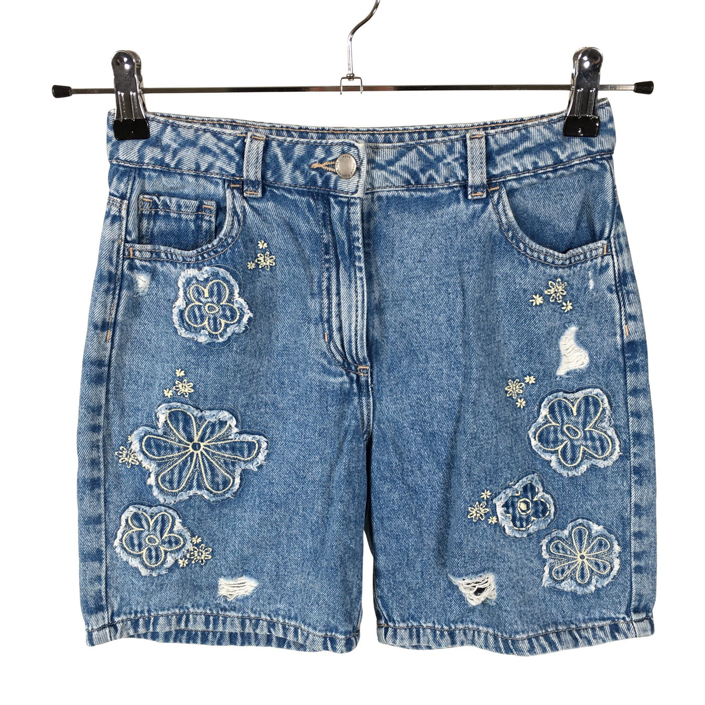 Unisex Next - Denim shorts, size 140 - 146 - Light blue (1)