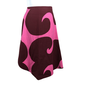 Unisex Marimekko - Fabric skirt, size 42 - Wine red (1)