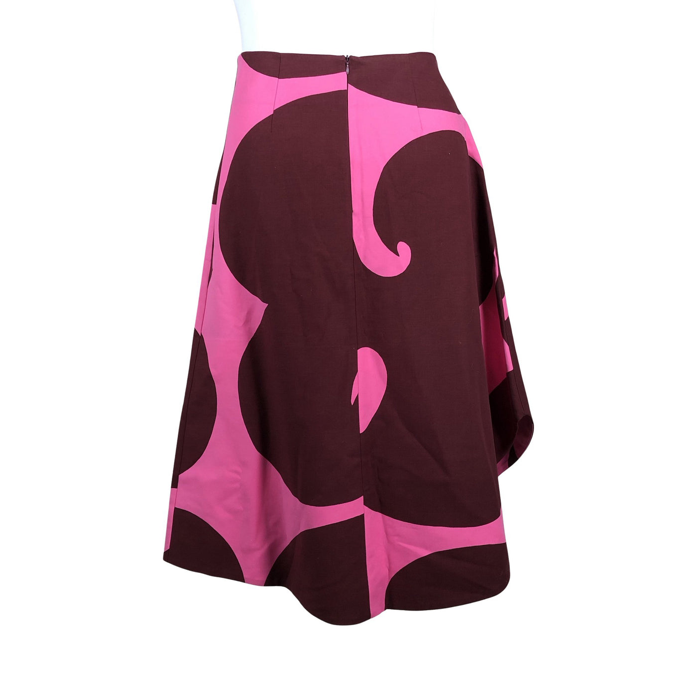 Unisex Marimekko - Fabric skirt, size 42 - Wine red (2)